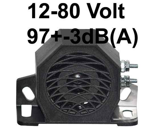 Rückfahrmelder mit vertikaler Befestigung  12-48V DC