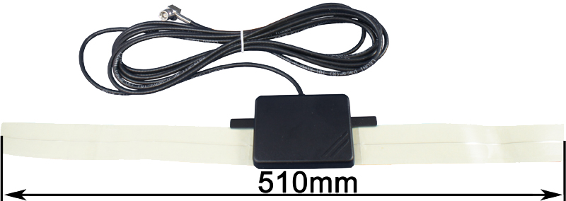 ** Aktive Glasklebeinnenantenne DAB+, SMB