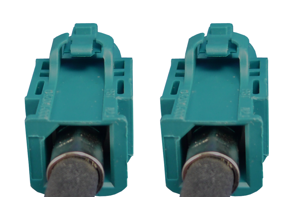 HSD wasserblau, gerade Buchse - gerade Buchse, 1.5m - OEM