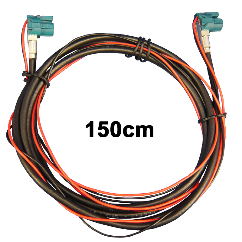 *HSD+2 wasserblau,rechtsgew. Buchse - rechtsgew. Buchse,1.5m