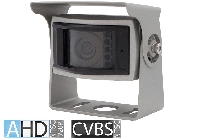 RFK AHD 720p/CVBS, NTSC, 130°, Aufbau, Mikro, IR, silber