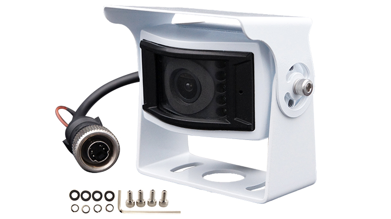 RFK AHD 720p/CVBS, NTSC, 130°, Aufbau, Mikro, IR, Weiß