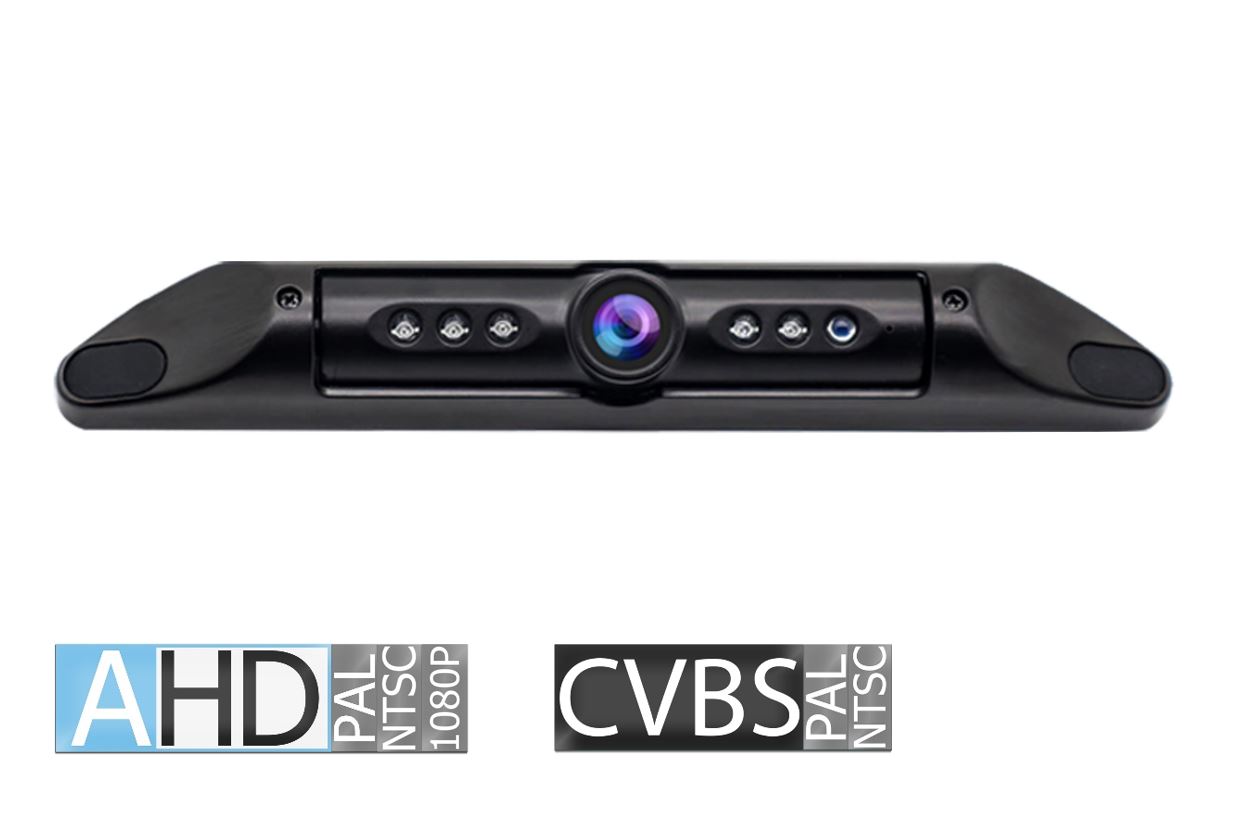 RFK AHD1080p/CVBS, PAL/NTSC 185°,Kamera f. Kennzeichenhalter