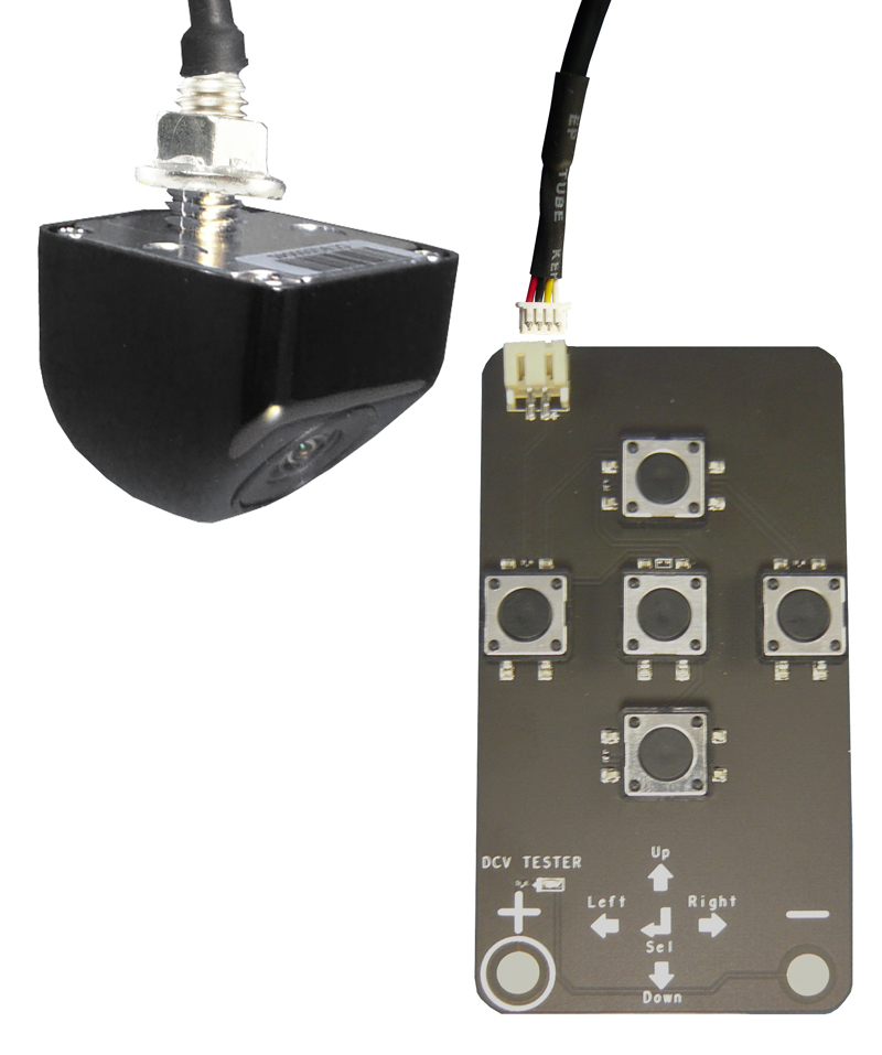 RFK NTSC 1/4 Zoll CCD SONY,165°,Mini-Unterbau,Linien,Schwarz