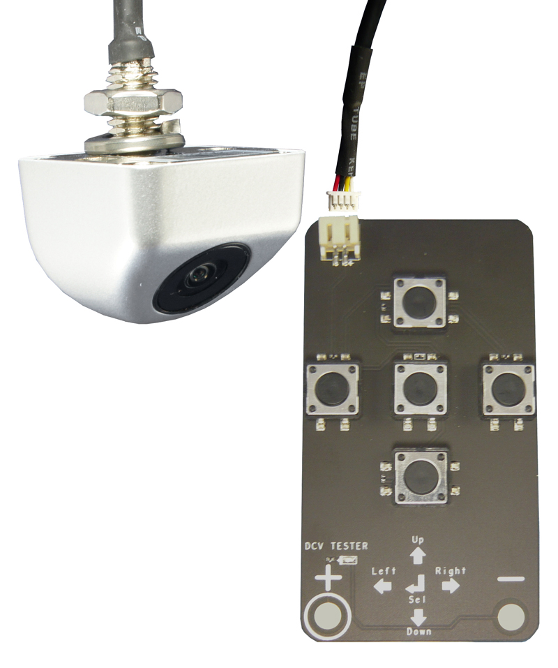 ** RFK NTSC 1/4 Zoll CCD SONY,165°,Mini-Unter,Linien,silbern