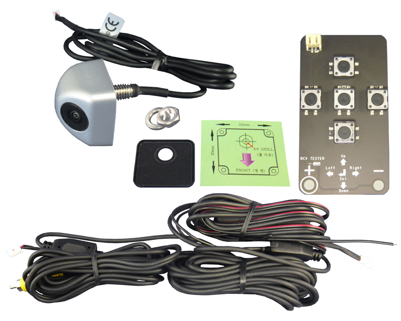 ** RFK NTSC 1/4 Zoll CCD SONY,165°,Mini-Unter,Linien,silbern