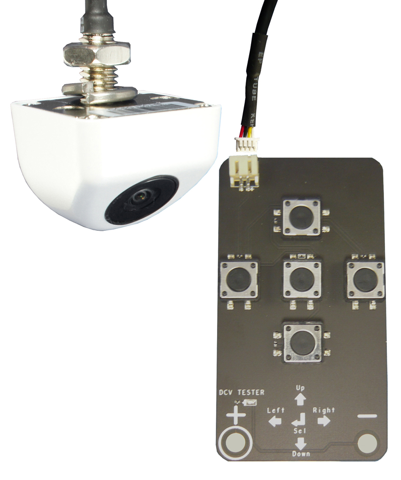 RFK NTSC 1/4 Zoll CCD SONY,165°,Mini-Unte,Linien,weiss