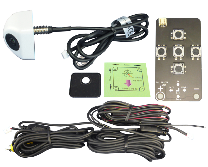 RFK NTSC 1/4 Zoll CCD SONY,165°,Mini-Unte,Linien,weiss