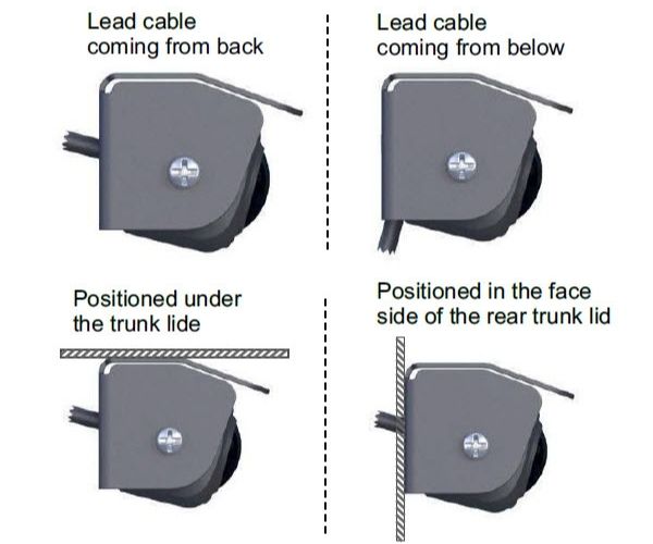 RFK NTSC CMOS 210°, Mini-Anbau und Unterbau,Linien,weiß