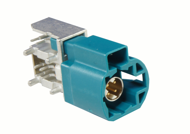 Winkelstecker PCB HSD+2 wasserblau - 99S20D-40MA5-Z
