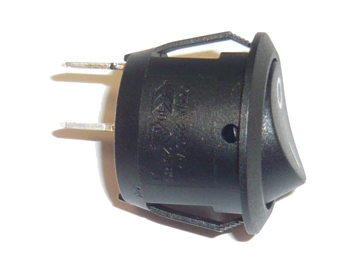 Runder Wippenschalter 1x Ein/Aus Snap-In Ausführung