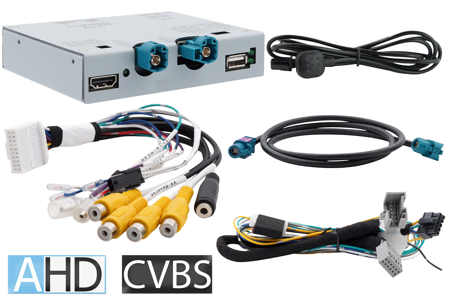 Video-Einspeiser AHD/CVBS/HDMI passend VAG MIB2/MIB3 9.2Zoll