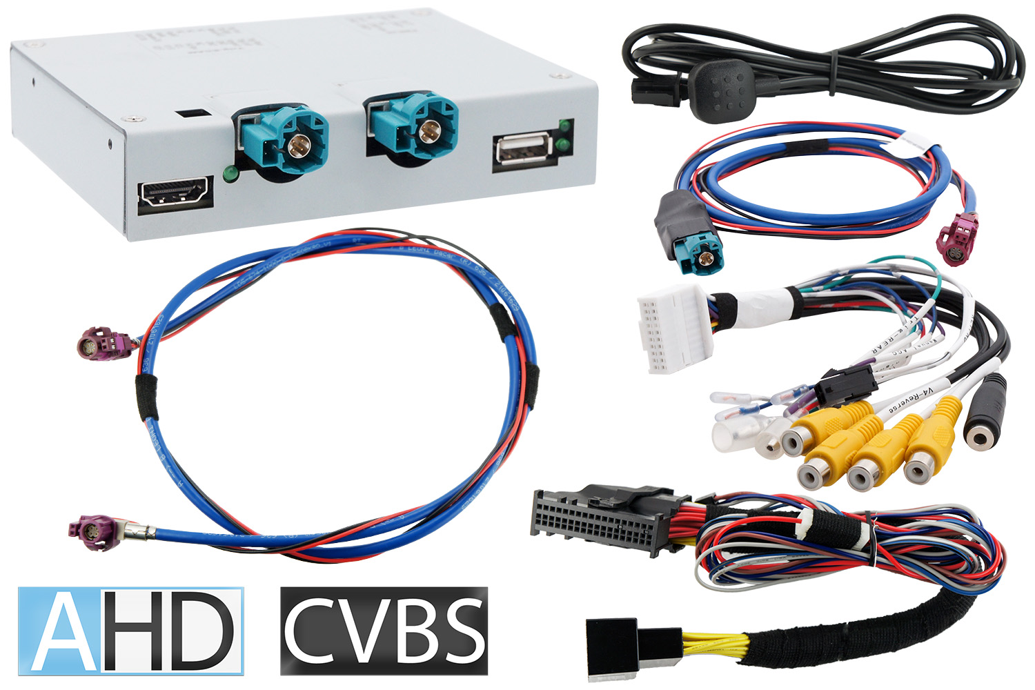 Video-Einspeiser AHD/CVBS/HDMI passend Ford Sync4, VW T7