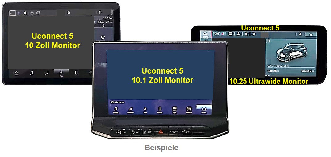 Video-Einspeiser AHD/CVBS/HDMI passend Uconnnect5 10 Zoll