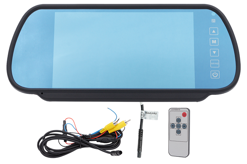 **Spiegelmonitor 7 Zoll AHD/CVBS, 16:9, Clip-On