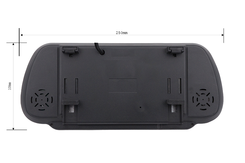 **Spiegelmonitor 7 Zoll AHD/CVBS, 16:9, Clip-On