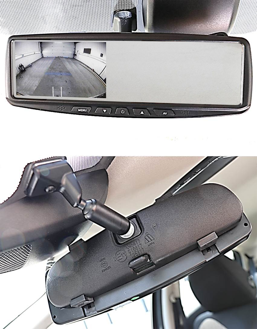 Spiegelmonitor 4.3 Zoll, 16:9, Clip-On