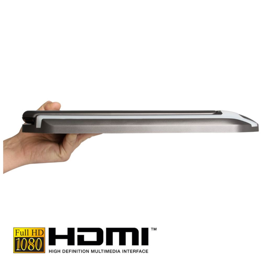 Deckenmonitor 15.6 Zoll, dunkelgrau, Full HD, USB, HDMI