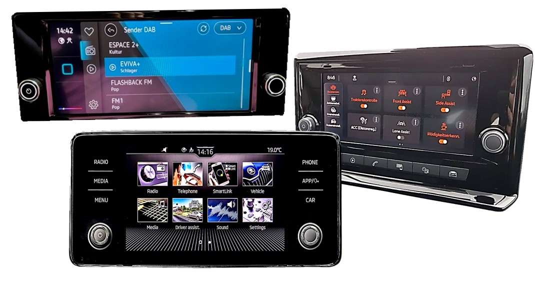 Video-Einspeiser passend VW,Skoda,Seat,Ford MIB3 Entry 8.25