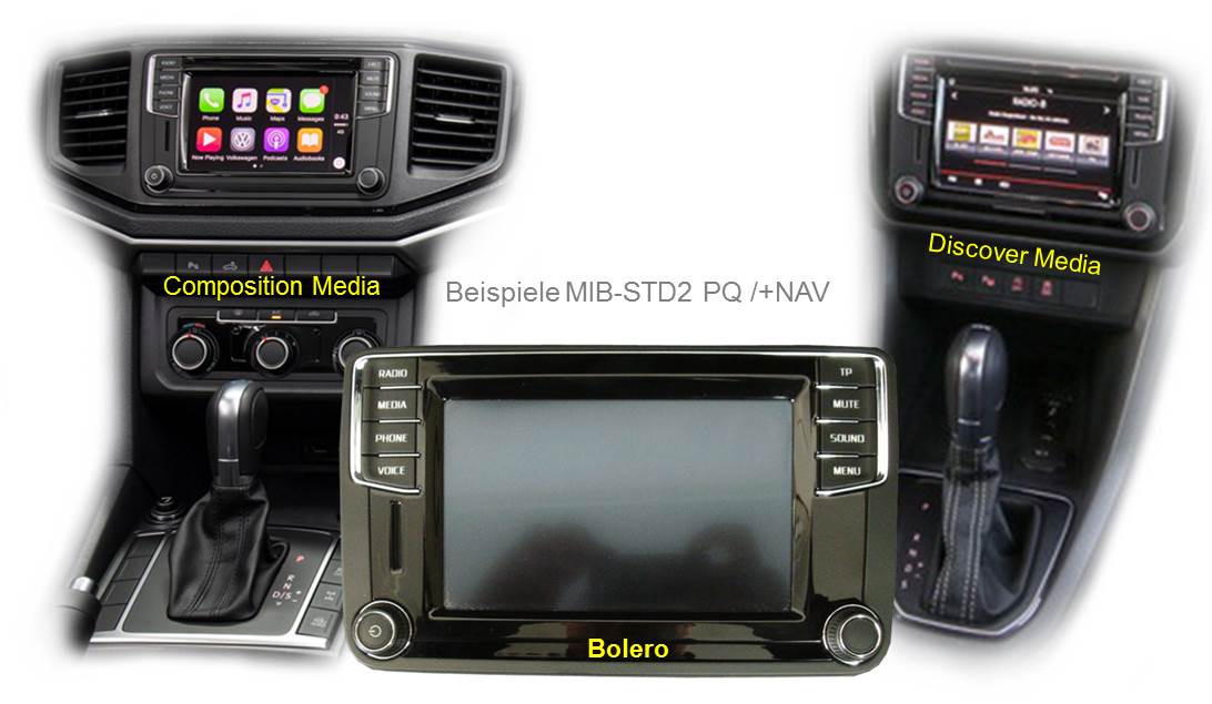 **Video-Einspeiser passend für Seat,Skoda,VW MIB STD2 PQ Nav