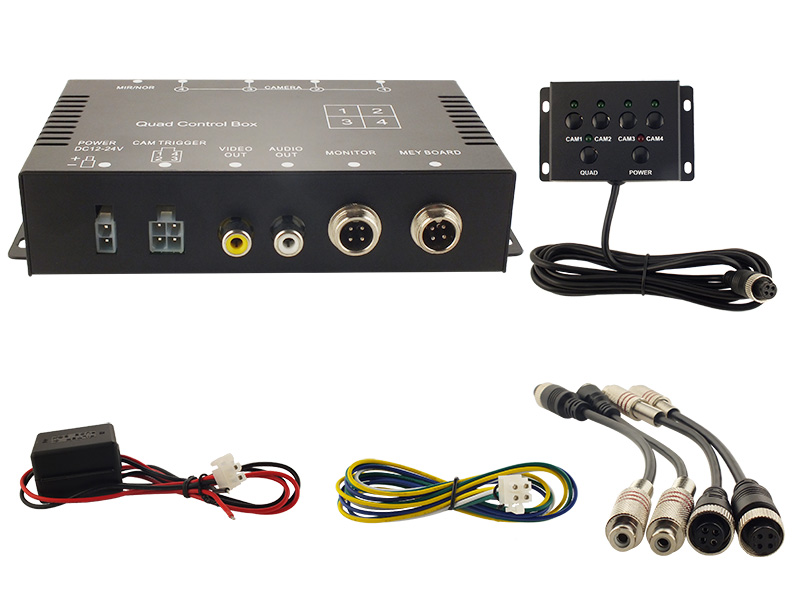 Kamera Switch-Box 4 Eingänge, 1 Ausgang, PAL/NTSC