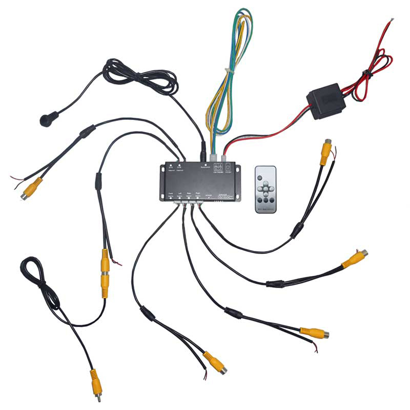 Kamera Switch-Box 4 Eingänge, 2 Ausgänge, PAL/NTSC