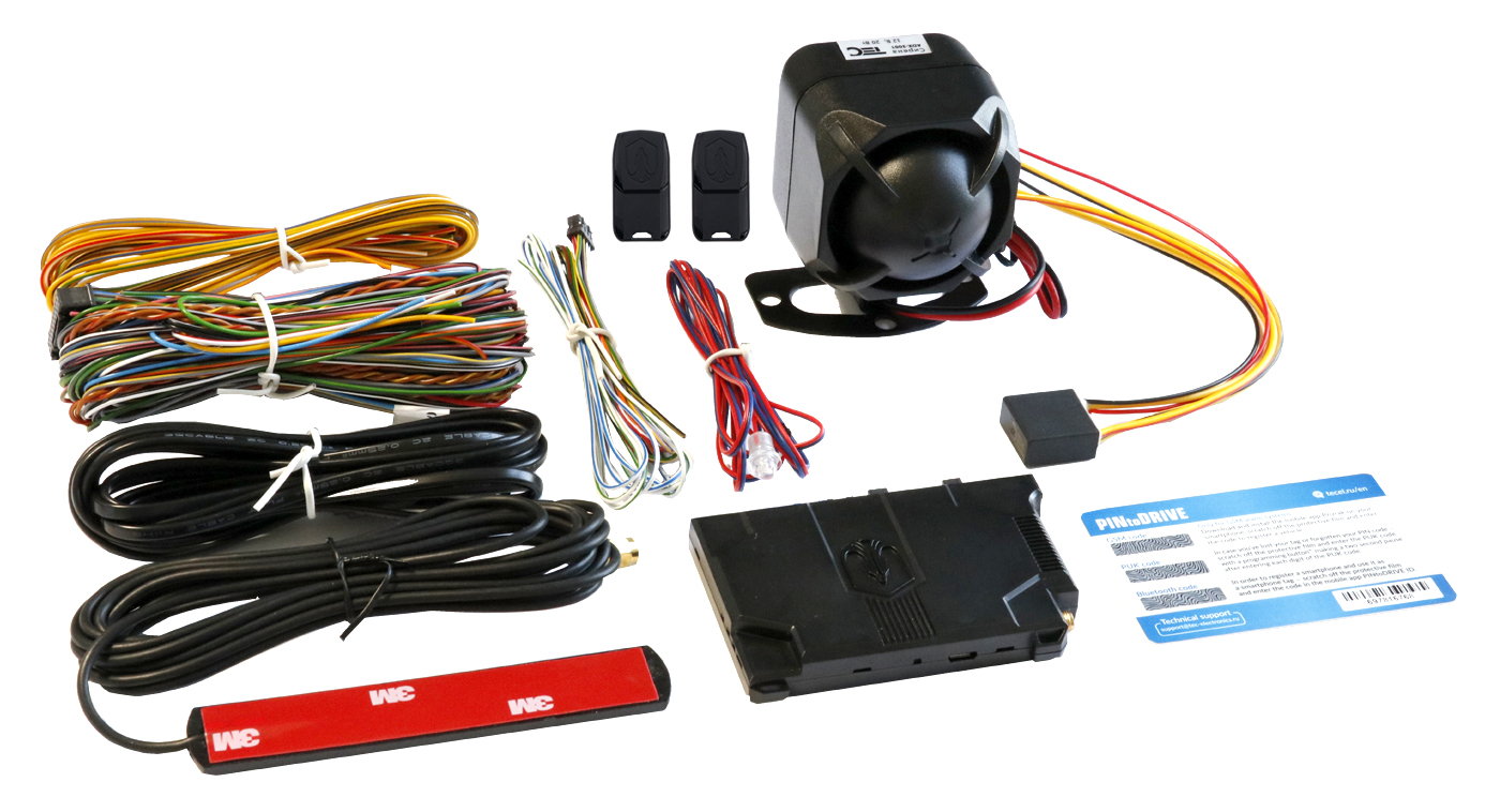 CAN-Bus Alarmanlage mit Wegfahrsperre, GPS, BT PIN, App