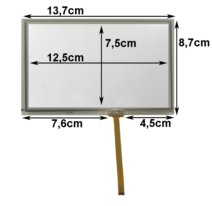 **Touch-Screen Panel 5.6 Zoll, 19:10, Film, 87x137mm