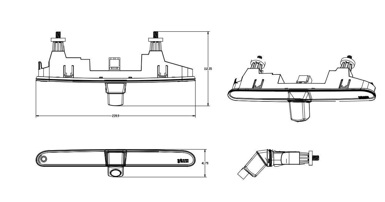 Bremslichtkamera AHD/CVBS pass Berlingo,Combo,Partner,Rifter