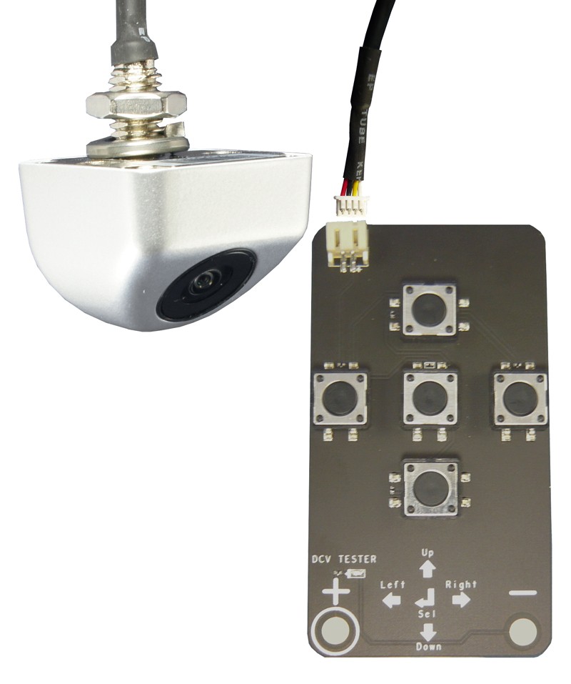 ** RFK NTSC 1/4 Zoll CCD SONY,165°,Mini-Unter,Linien,silbern