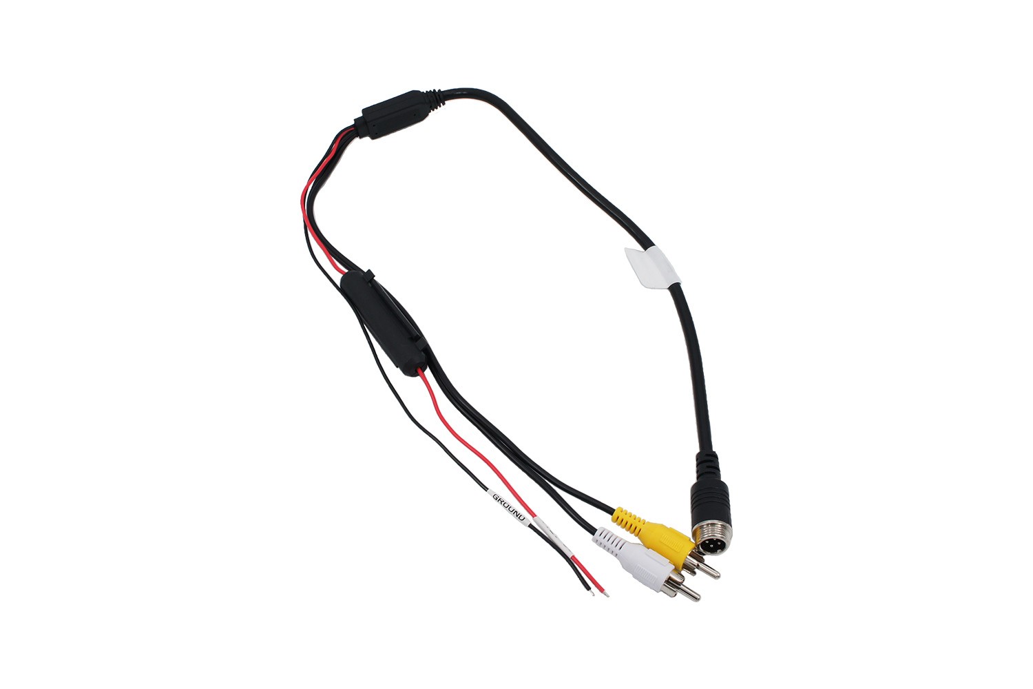 Adapter 4-Pin Aviation Stecker - Cinch Stecker + Strom