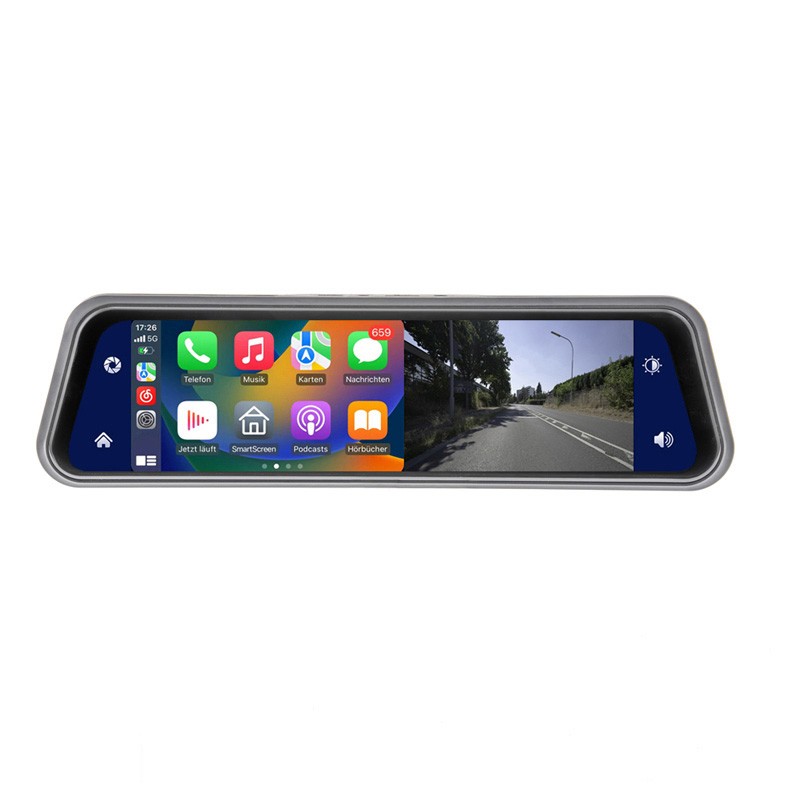 Smartphone Spiegelmonitor 9 Zoll, AHD Dual-Dashcam