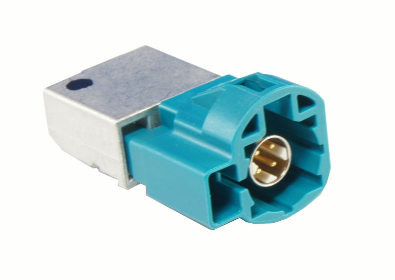 Winkelstecker PCB HSD+2 wasserblau - 99S20D-40MA5-Z